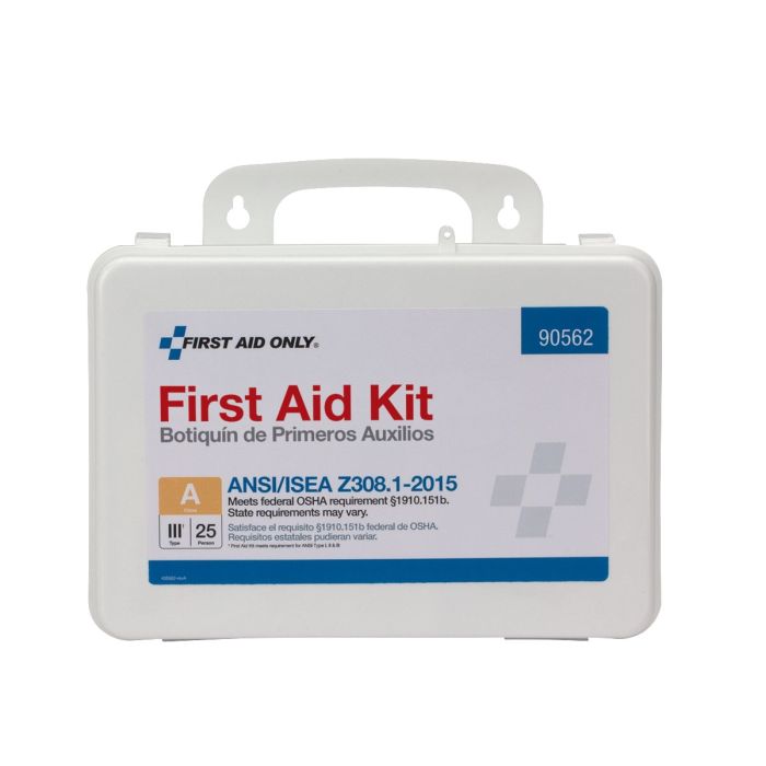 25 Person Bulk Plastic First Aid Kit, ANSI Compliant - W-90562