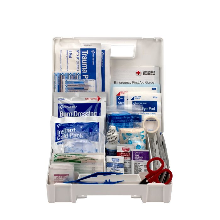 25 Person Bulk Plastic First Aid Kit, ANSI Compliant - W-90589