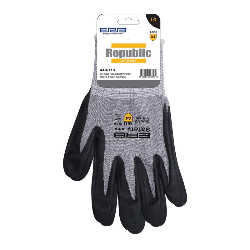 A4H-110 Cut Glove with Nitrile Micro-Foam Coating 12pairs