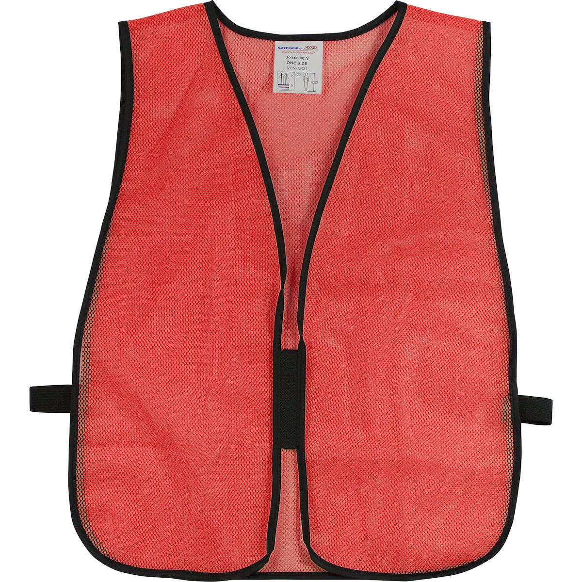 PIP 300-0800-BULK Non-ANSI Mesh Safety Vest Hi-Vis Orange