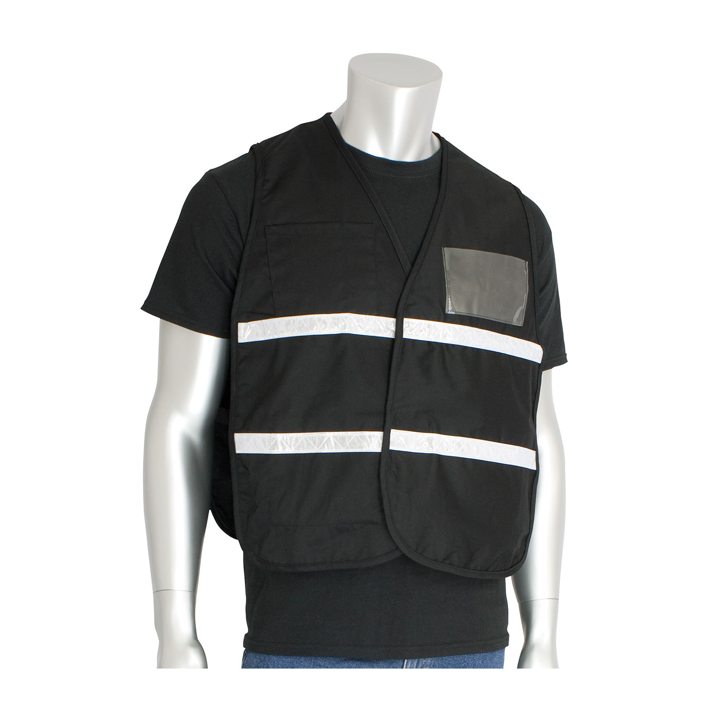 PIP 300-2502 Hi-Vis Safety Vest Cotton/Polyester Black
