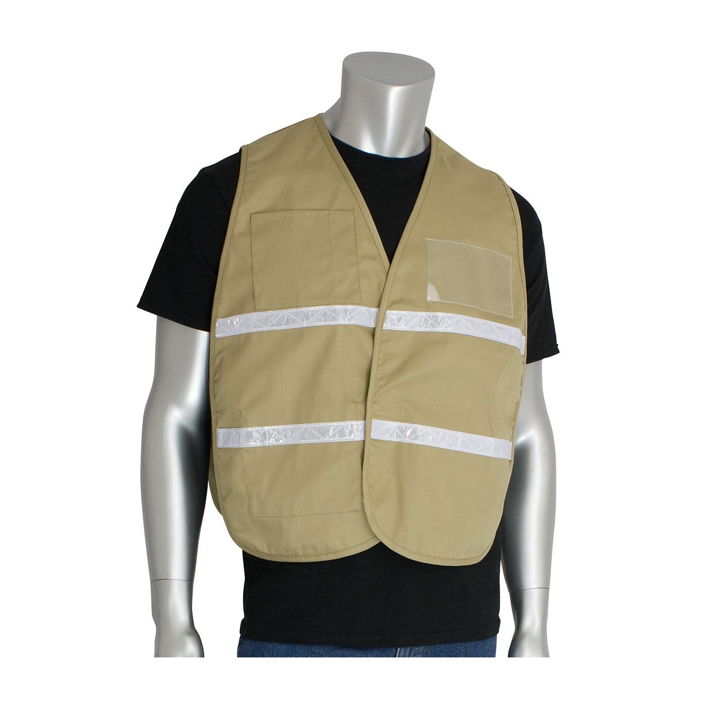 PIP 300-2506 Hi-Vis Safety Vest Cotton/Polyester Tan