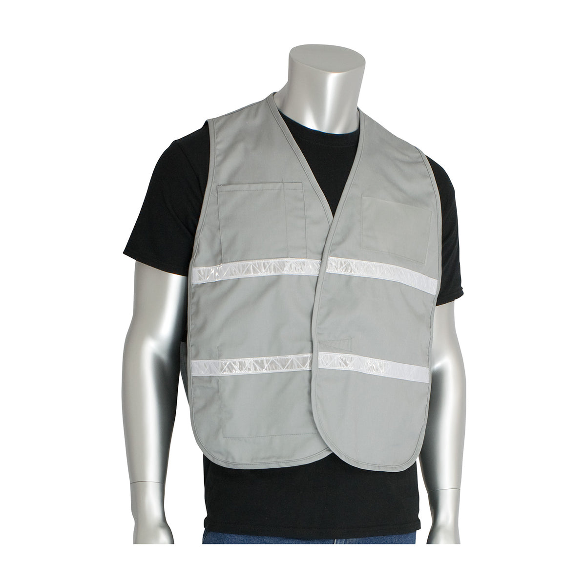 PIP 300-2515 Hi-Vis Safety Vest Cotton/Polyester Gray