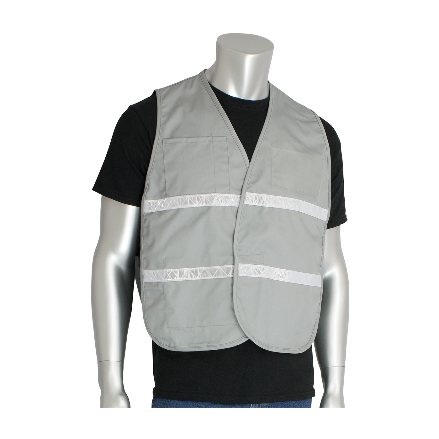 PIP 300-2515 Hi-Vis Safety Vest Cotton/Polyester Gray