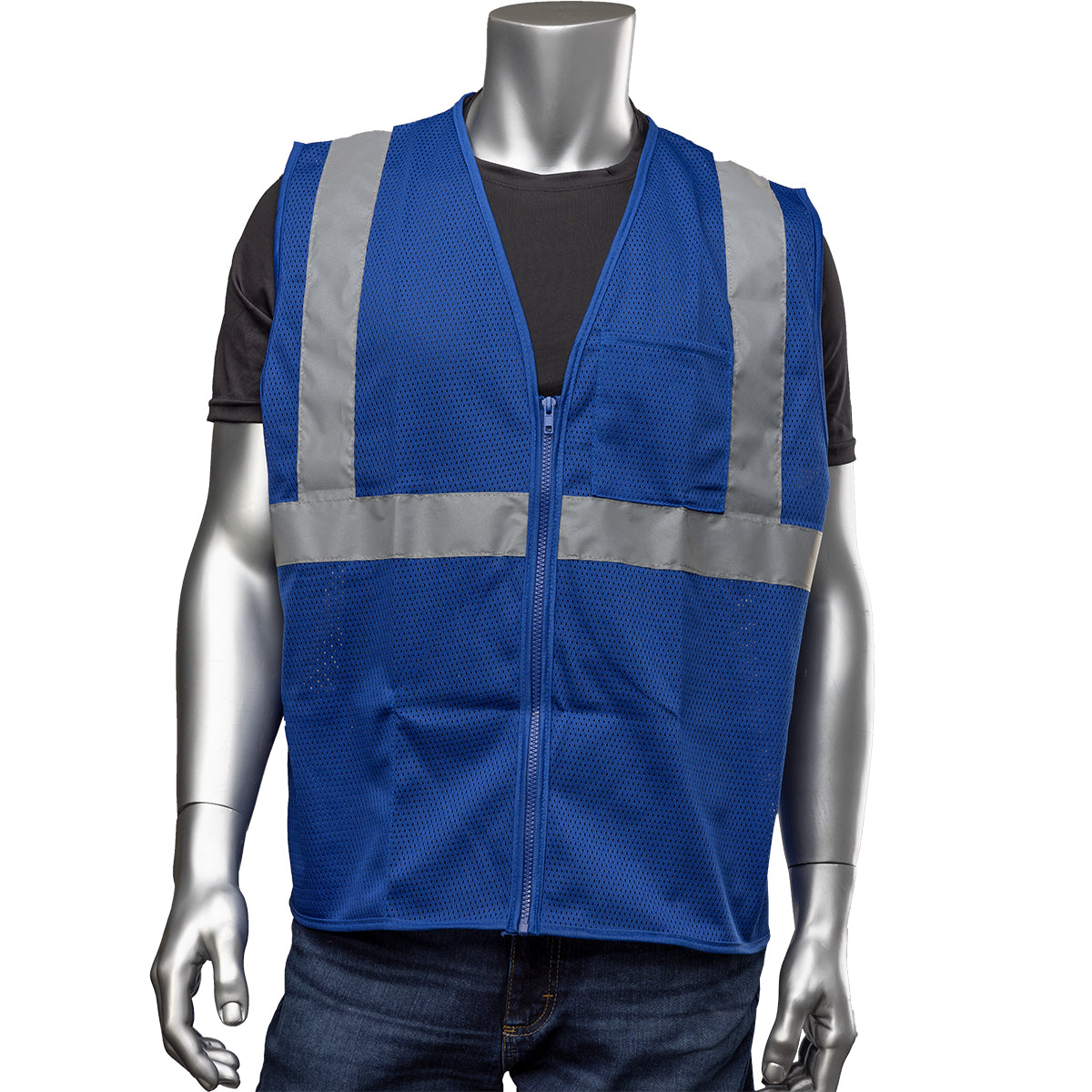 PIP 301-0702Z Enhanced Visibility Mesh Vest Blue