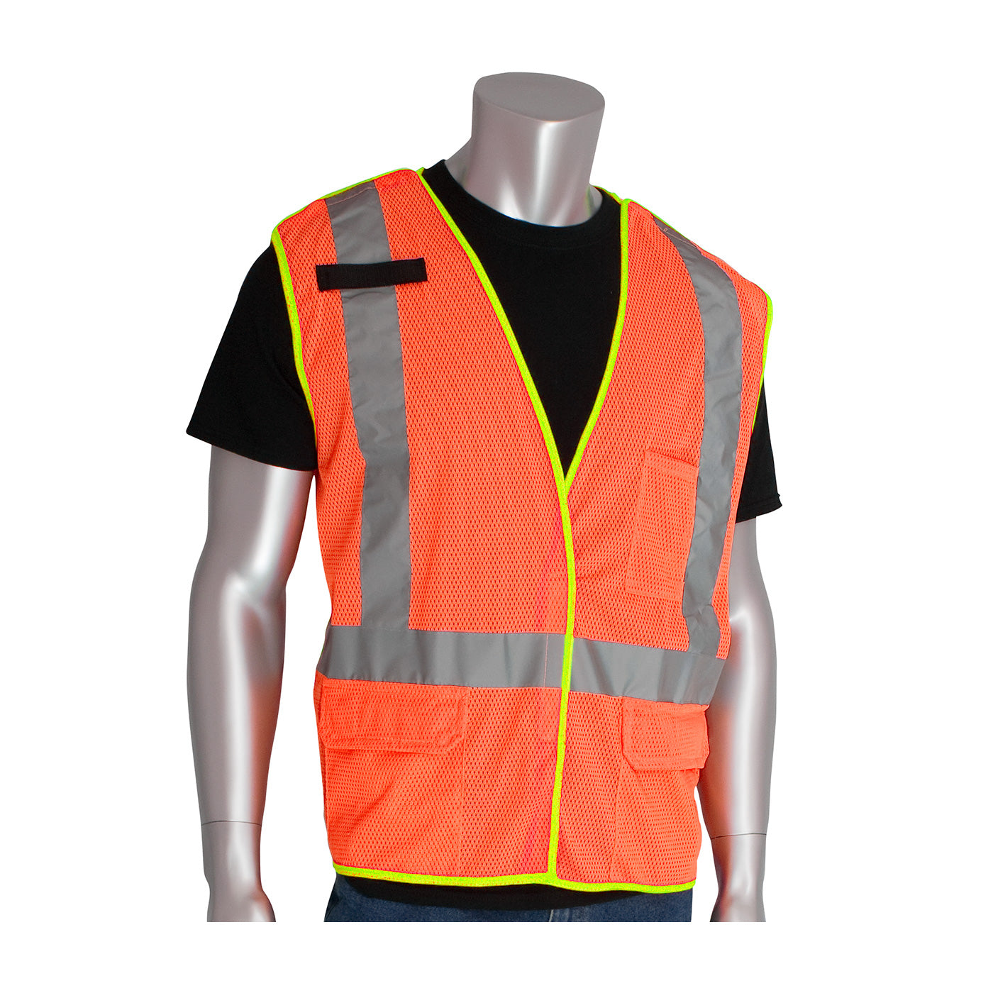 PIP 302-0210 Safety Vest Polyester Mesh Breakaway Hi-Vis Orange
