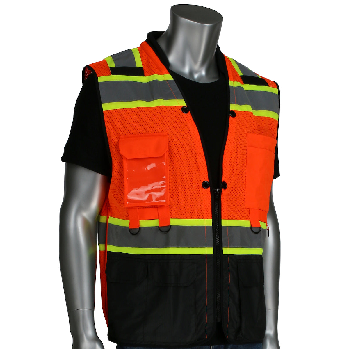 PIP 302-0670T Hi-Vis Tethering Vest Ripstop Mesh Hi-Vis Orange