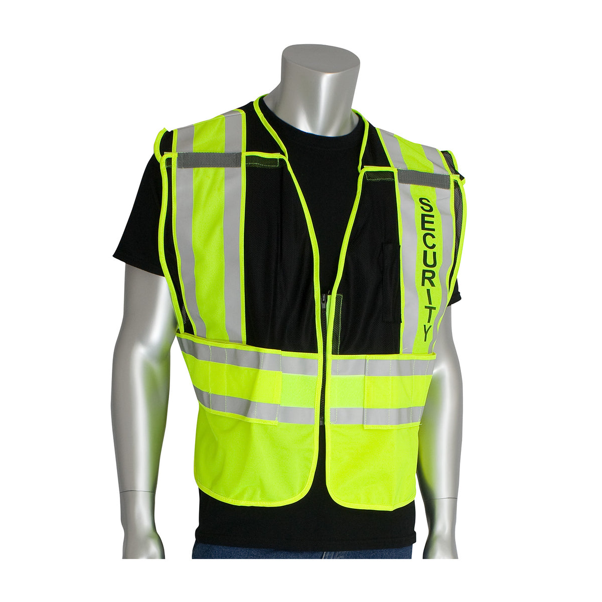 PIP 302-PSV-BLK Public Safety Vest Mesh Black
