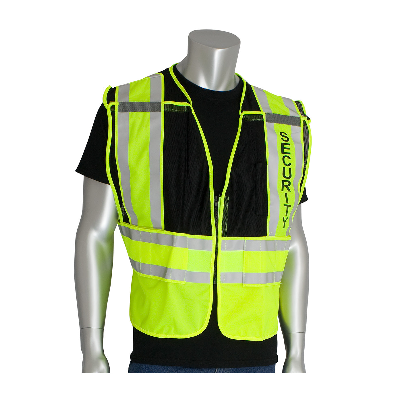 PIP 302-PSV-BLK Public Safety Vest Mesh Black