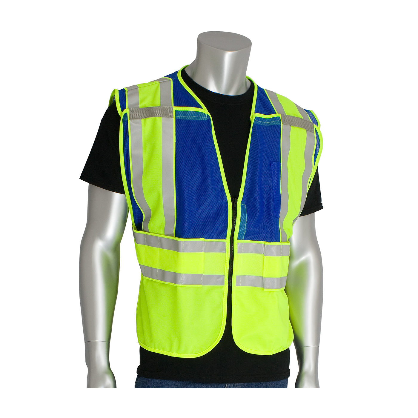 PIP 302-PSV-BLU-NL Hi-Vis Safety Vest Mesh Blue