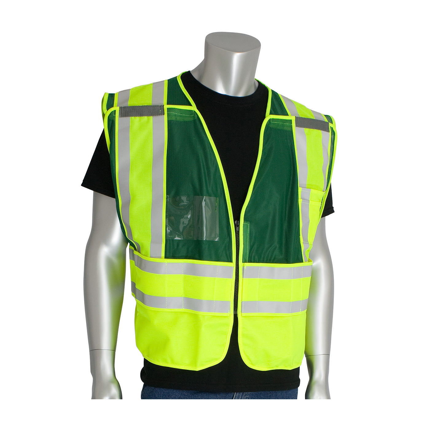 PIP 302-PSV-GRN Hi-Vis Safety Vest Mesh Green