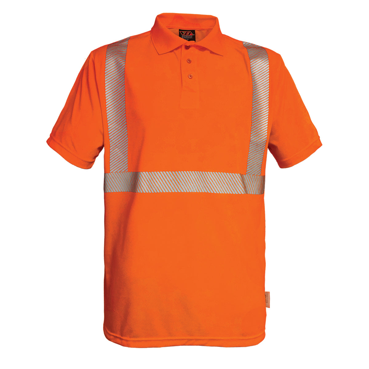 Reflective Apparel 302CT Hi-Vis Safety Polo Moisture Wicking Hi-Vis Orange