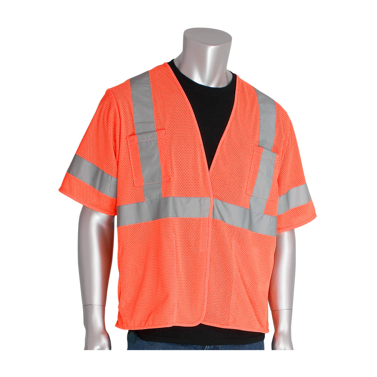 PIP 303-HSVE Hi-Vis Mesh Vest Polyester Orange