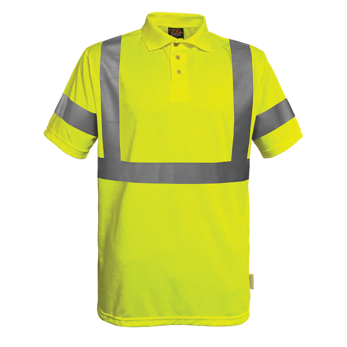 Reflective Apparel 304ST Hi-Vis Polo 100% Polyester Moisture Wicking Hi-Vis Yellow