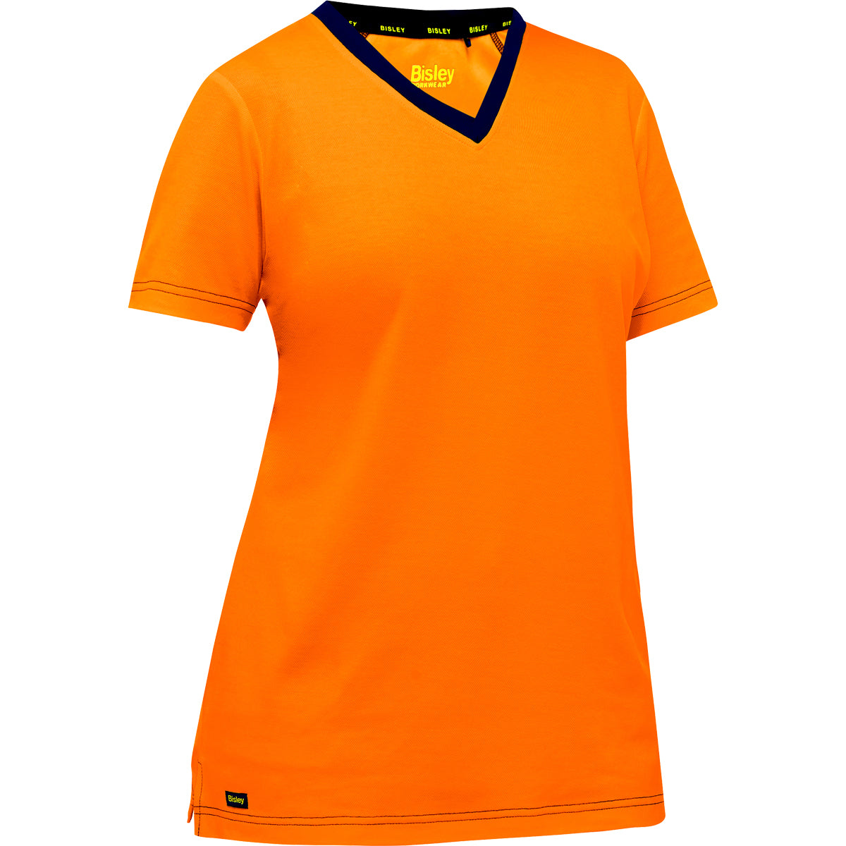 Bisley 310W1118 Hi-Vis Women's T-Shirt Antimicrobial Orange
