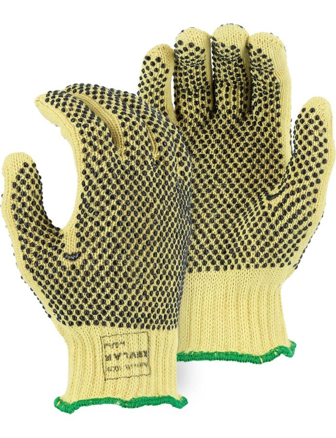 Cut-Less Kevlar Glove with PVC Dots Palm, 7g, ANSI A3 - 1 Pair