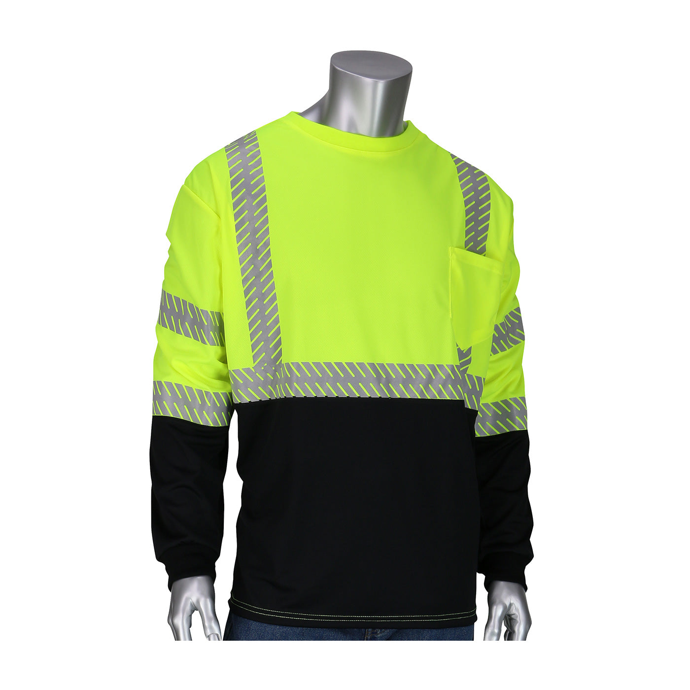 PIP 313-1375B Hi-Vis Safety T-Shirt Insect Repellent Polyester Hi-Vis Yellow