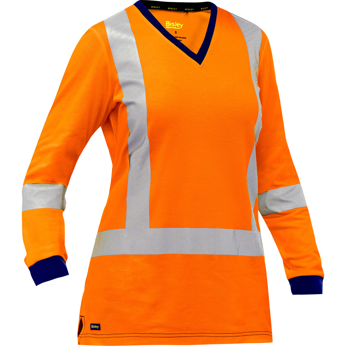 Bisley 313W6118X Hi-Vis X-Back Long Sleeve Shirt Hi-Vis Orange
