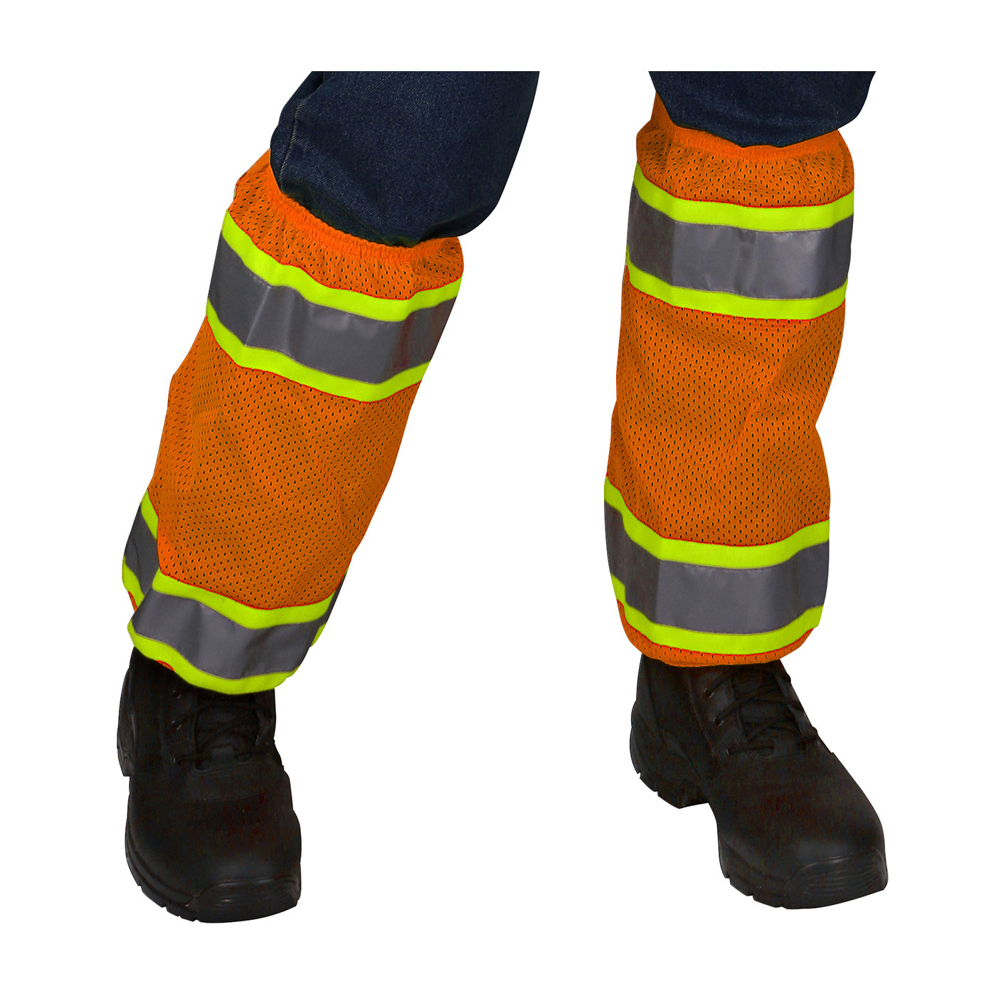 PIP 319-GT2 Hi-Vis Two-Tone Gaiters Polyester Reflective Hi-Vis Orange