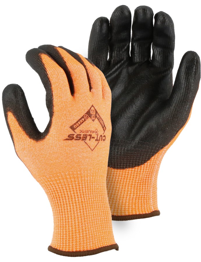 Cut-Less Korplex Glove with Polyurethane Palm, 13g, ANSI A5 -1 Pair