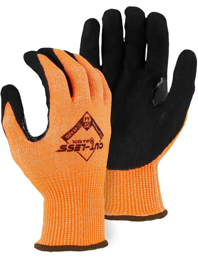 Cut-Less Korplex Glove with Sandy Nitrile Palm, 13g, ANSI A5 - 12 Pairs