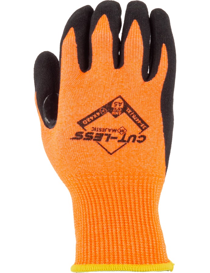 Cut-Less Korplex Glove with Sandy Nitrile Palm, 13g, ANSI A5 - 12 Pairs