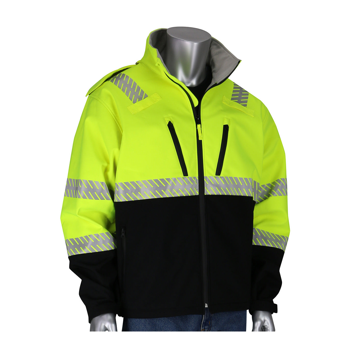PIP 333-1550 Ripstop Softshell Jacket Ripstop Polyester Hi-Vis Yellow