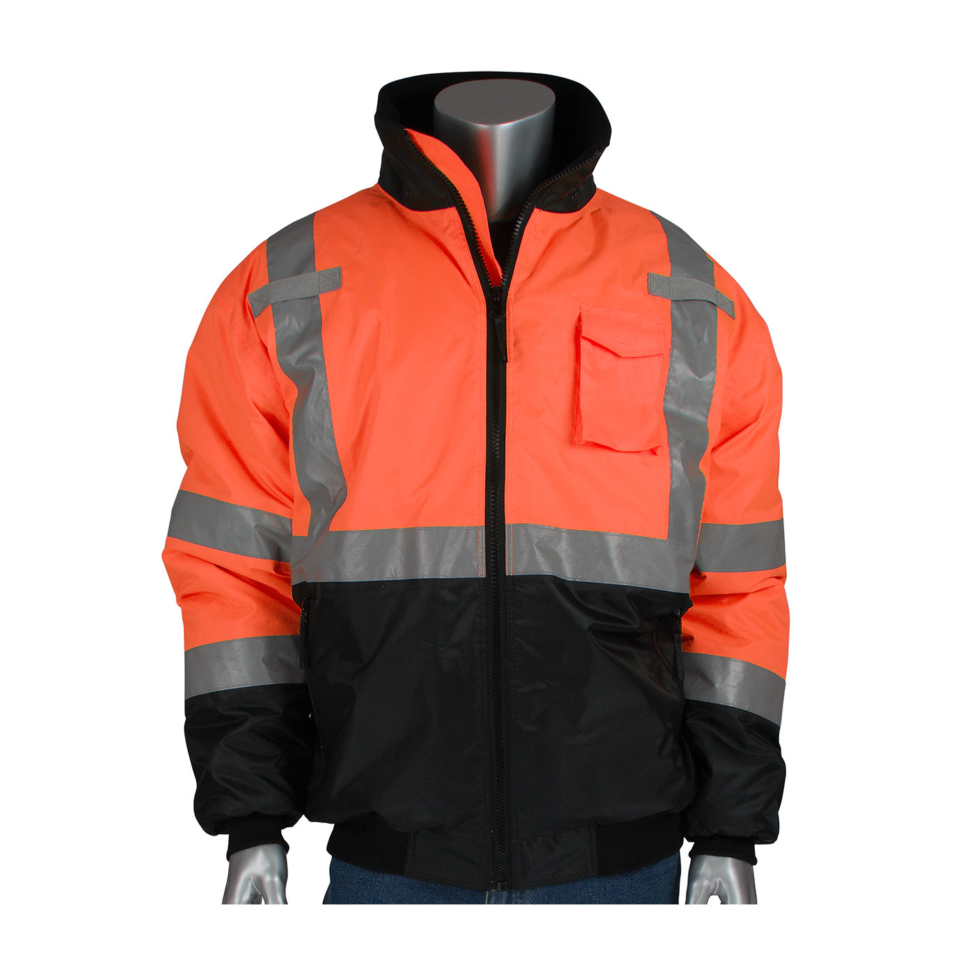 PIP 333-1740 Value Bomber Jacket Waterproof Polyester Hi-Vis Orange