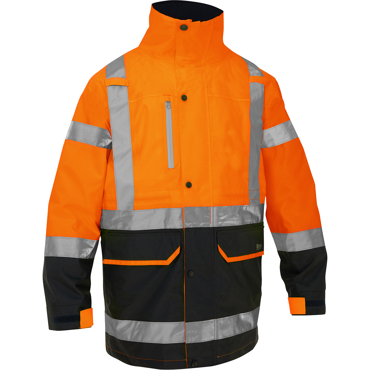 Bisley 333M6375H Hi-Vis 5-in-1 Jacket Ripstop Orange
