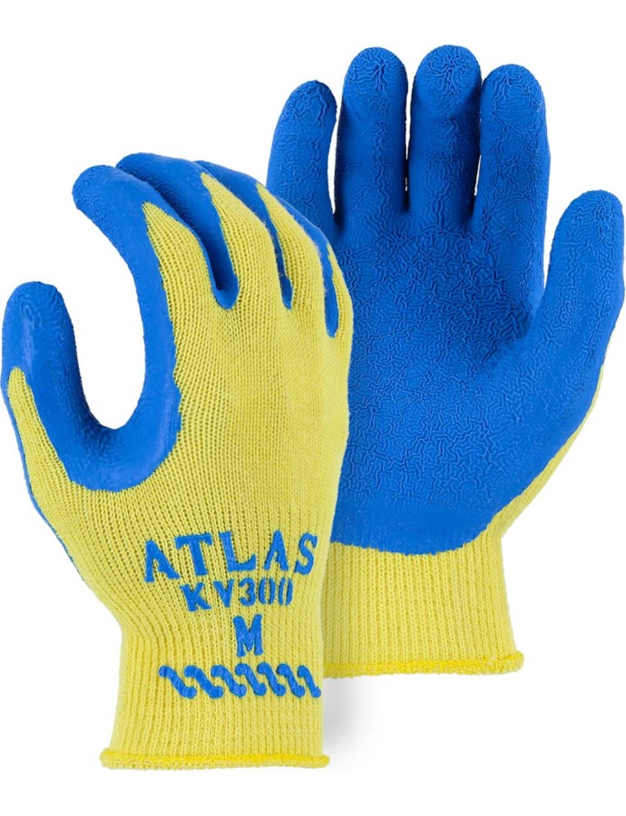 Atlas Kevlar Glove with Latex Palm, 10g, ANSI A3