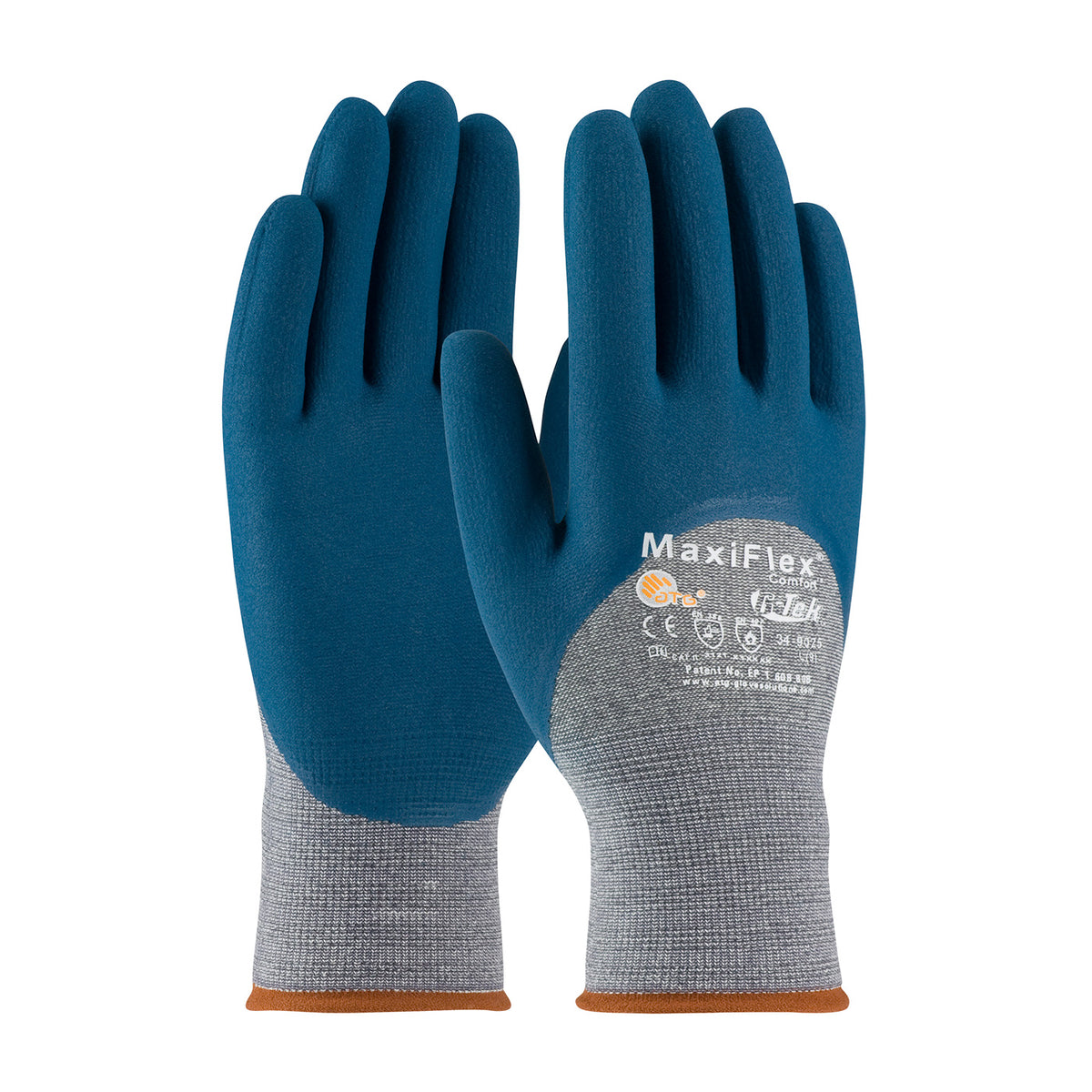 ATG 34-9025 Coated Work Gloves Nitrile Touchscreen Gray