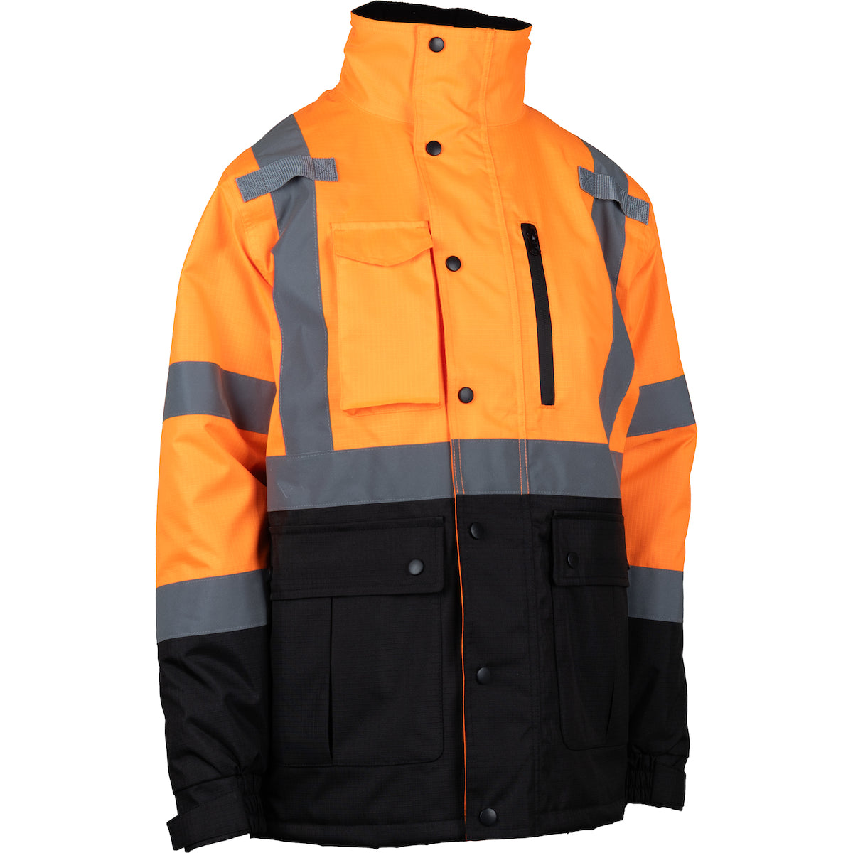 PIP 343-1758W Women's Hi-Vis Insulated Jacket Quilted Black Bottom
