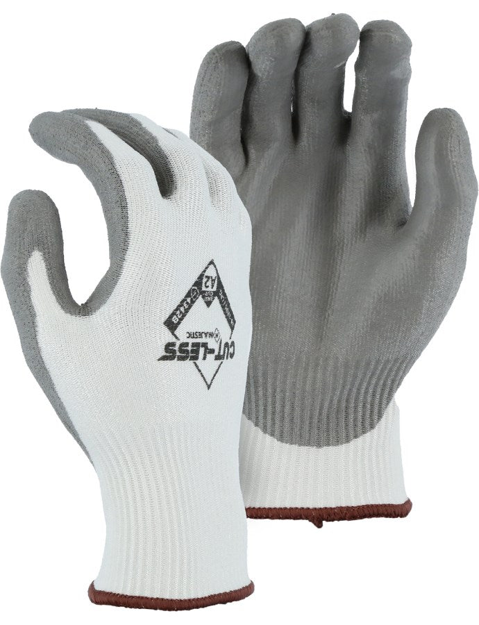 Cut-Less Korplex Glove with Polyurethane Palm, 13g, ANSI A2 - 1 Pair