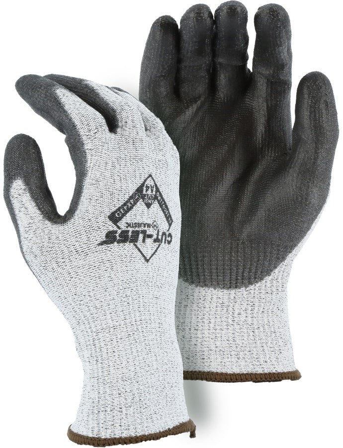 Cut-Less Korplex Glove with Polyurethane Palm, 13g, ANSI A4 - 12 Pairs