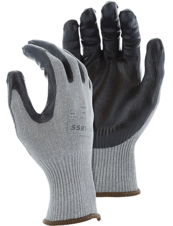 Cut-Less Korplex Glove with Flat Nitrile Palm, 13g, ANSI A9 - 1 Pair