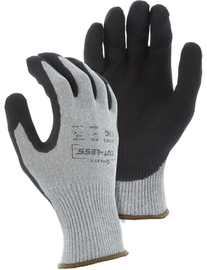 Cut-Less Korplex Glove with Sandy Nitrile Palm, 13g, ANSI A9 - 1 Pair