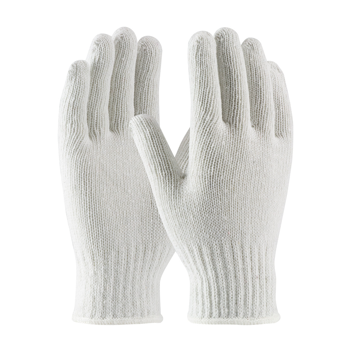PIP 35-CB110 Seamless Knit Gloves Cotton/Polyester Reversible White