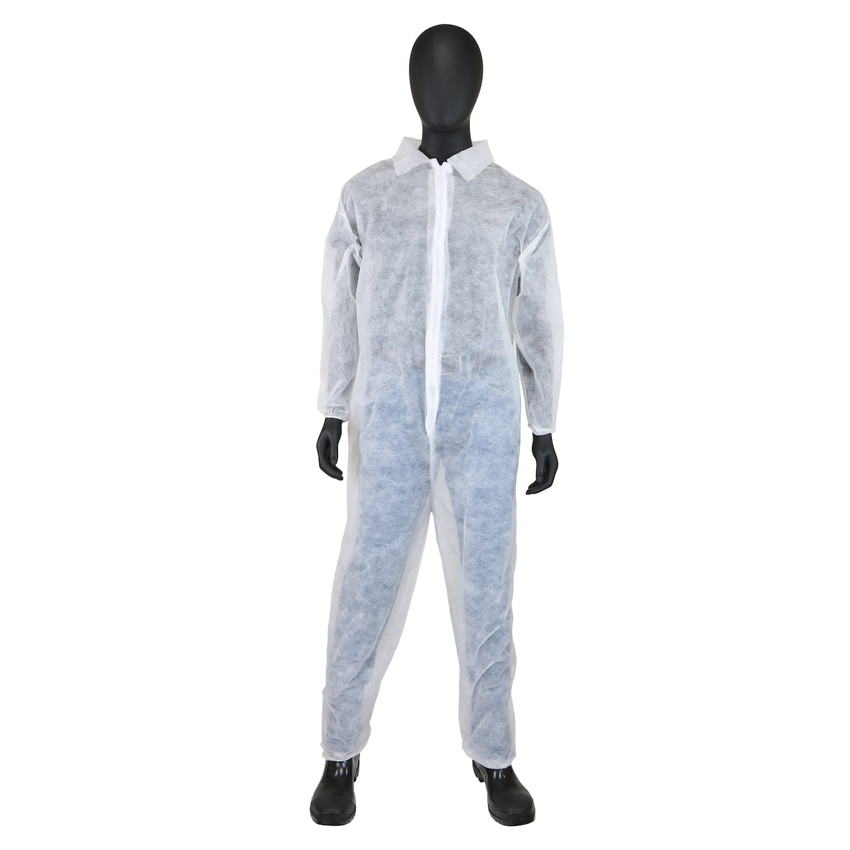 PIP 3502 Disposable Coverall Spunbound Polypropylene Elastic White