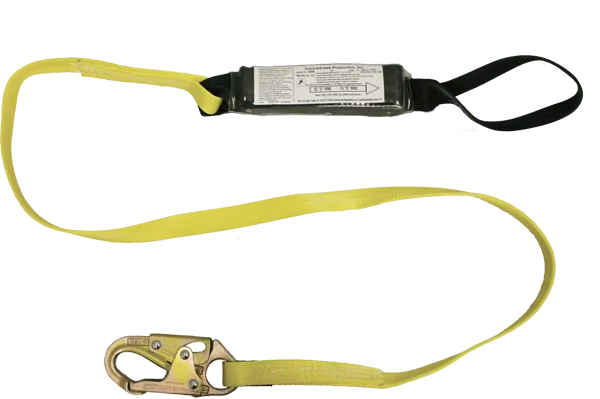 French Creek 350A shock absorbing lanyard ANSI Z359.13-2013, meets or exceeds all OSHA Requirements