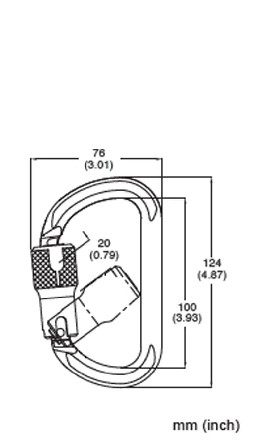 French Creek 354-2A Aluminum Twist-Lock Carabiner