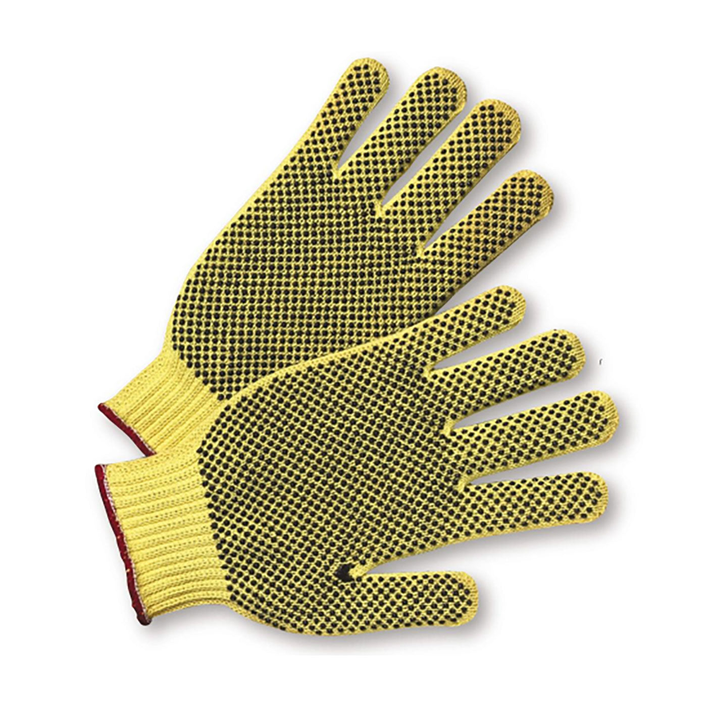 PIP 35KDBS Cut Resistant Gloves Kevlar Double-Sided PVC Yellow
