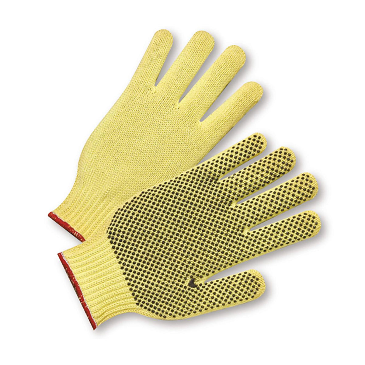 PIP 35KD Cut Resistant Gloves Kevlar PVC Dot Grip Yellow