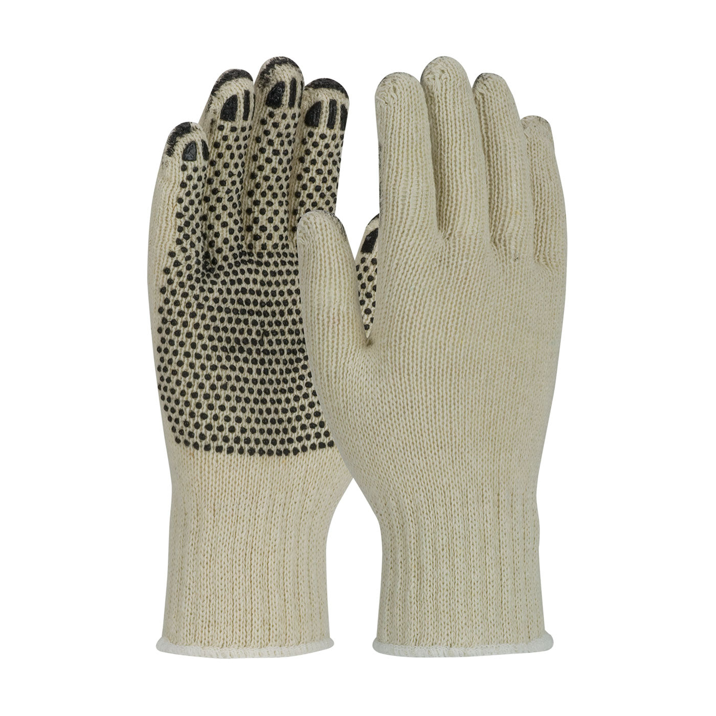 PIP 36-C330PD Coated Work Gloves Cotton/Polyester PVC Grip Natural