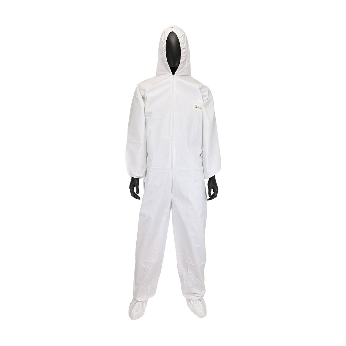 Posi-Wear 3609 Disposable Coverall with Hood & Boot PolyBreathe White