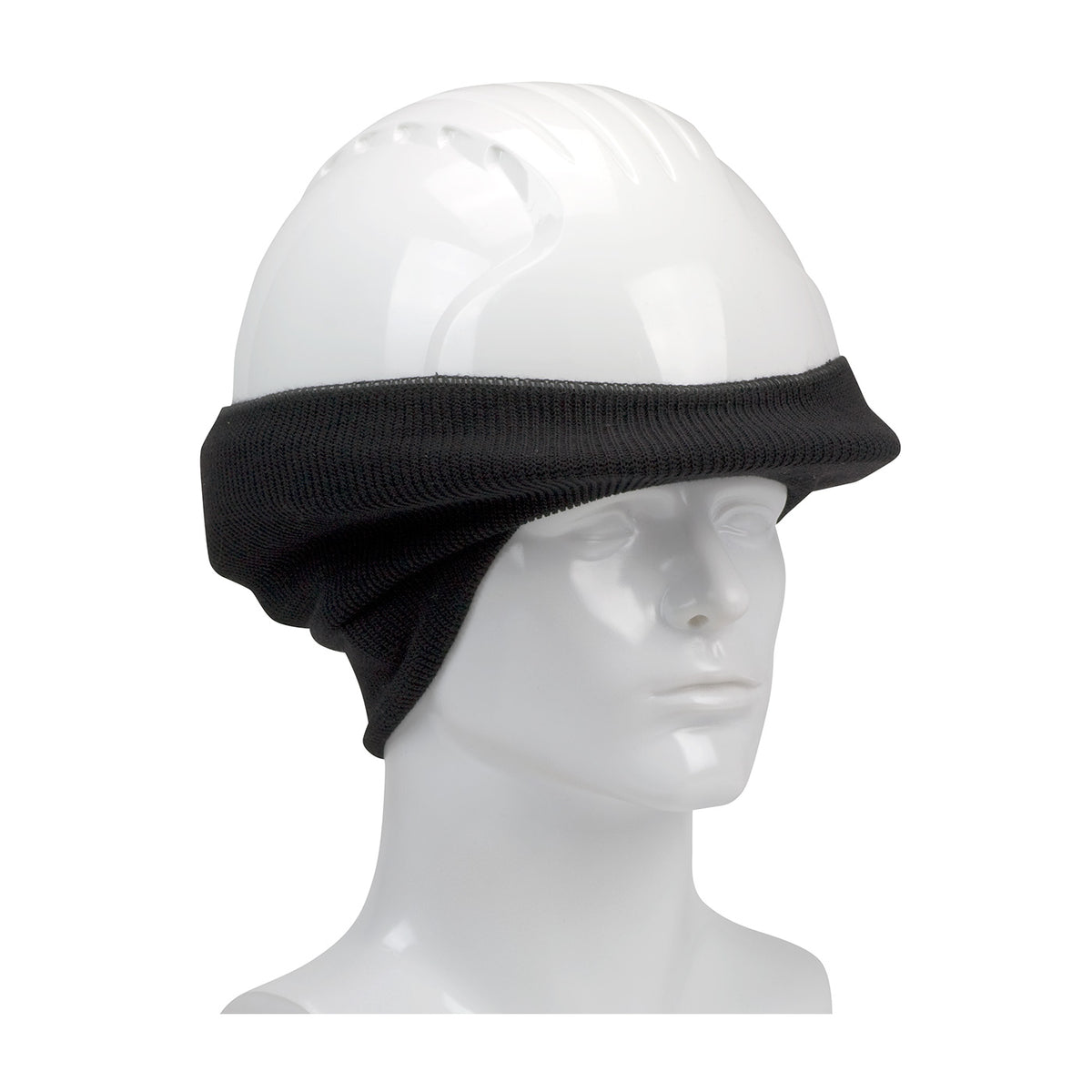 PIP 365-1505 Hard Hat Tube Liner Rib Knit Black