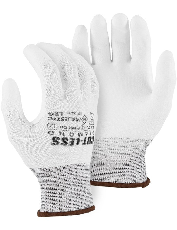 Cut-Less Dyneema Glove with Polyurethane Palm, 13g, ANSI A3 -  1 Dozen