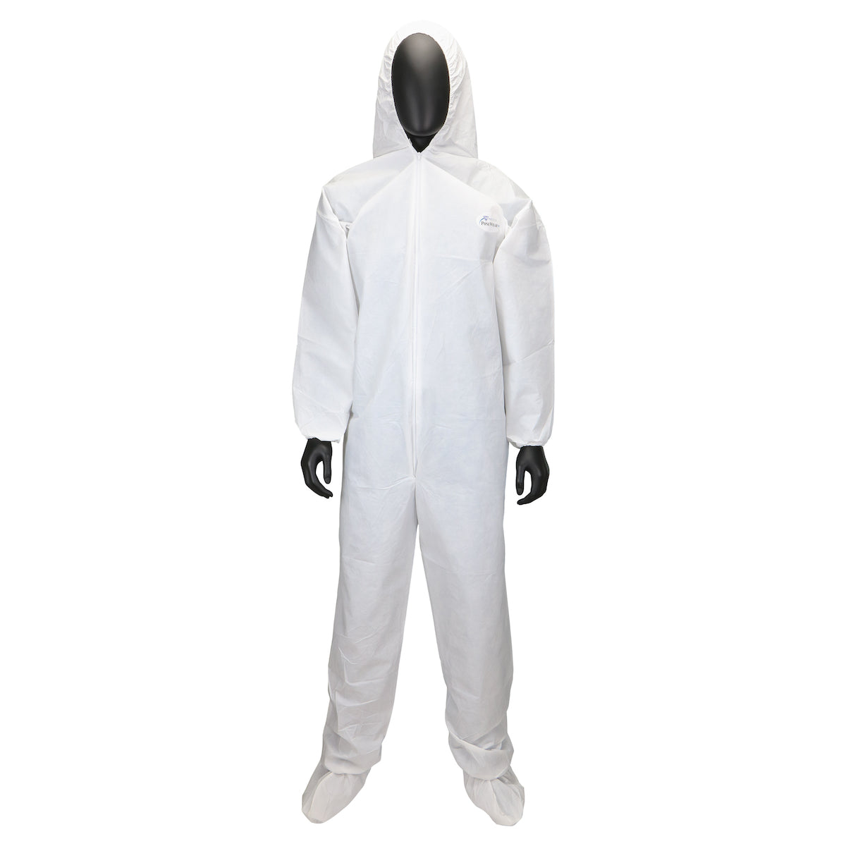 Posi-Wear 3709 Disposable Coveralls with Hood & Boot PolySafe Chemical Resistant White
