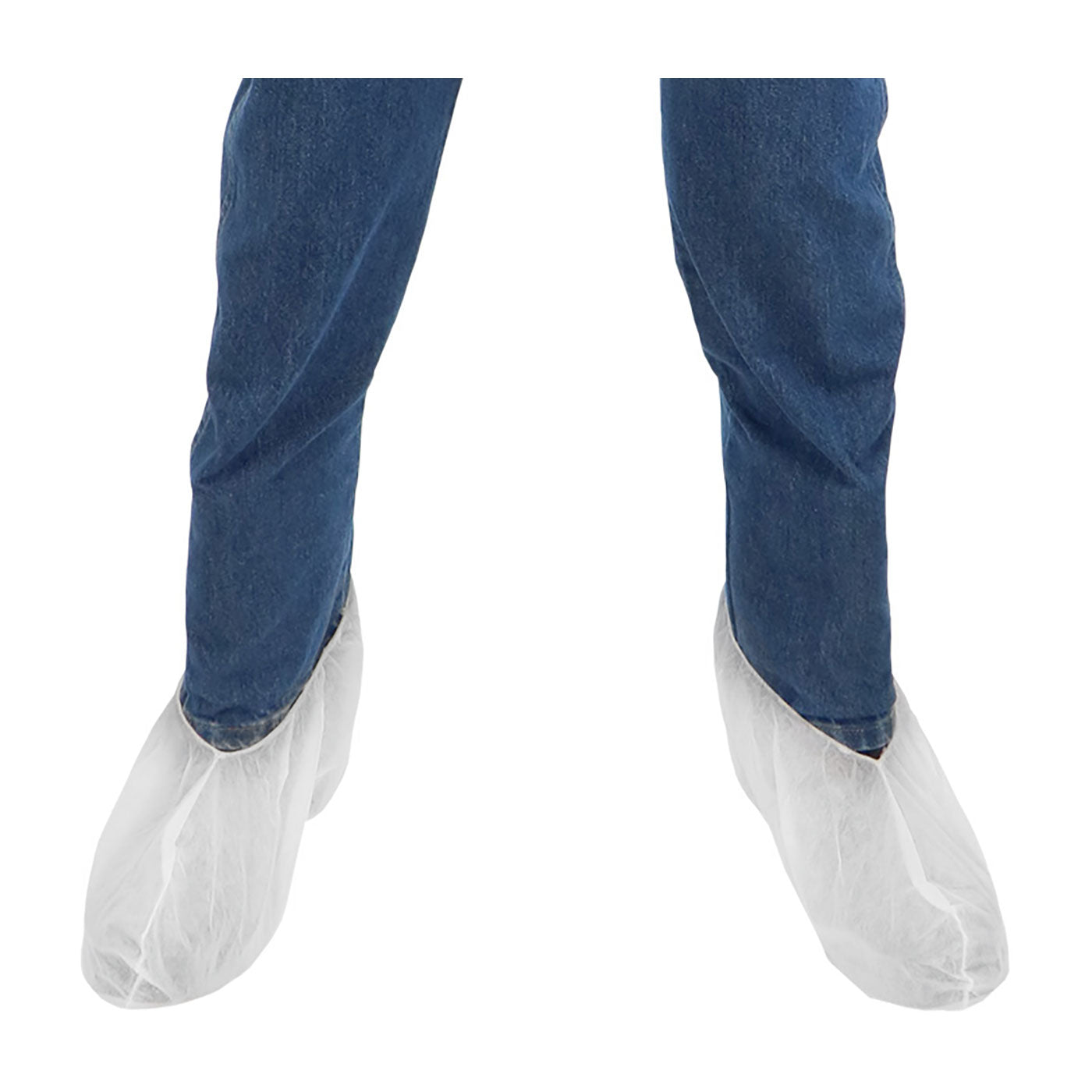 PIP 3763 Disposable Shoe Covers PE Coated White