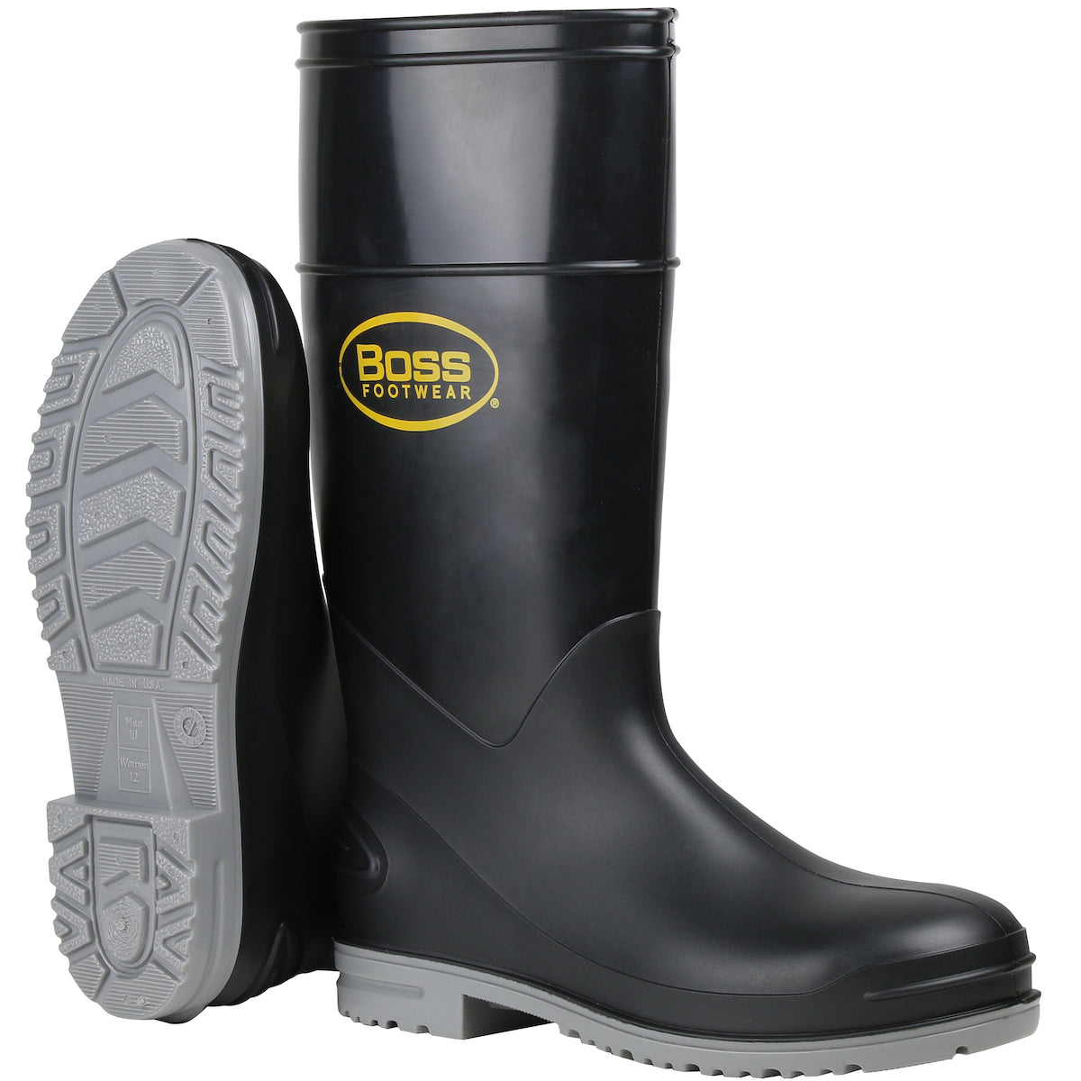Boss 383-890 Steel Toe Shank Boots Black Polyblend