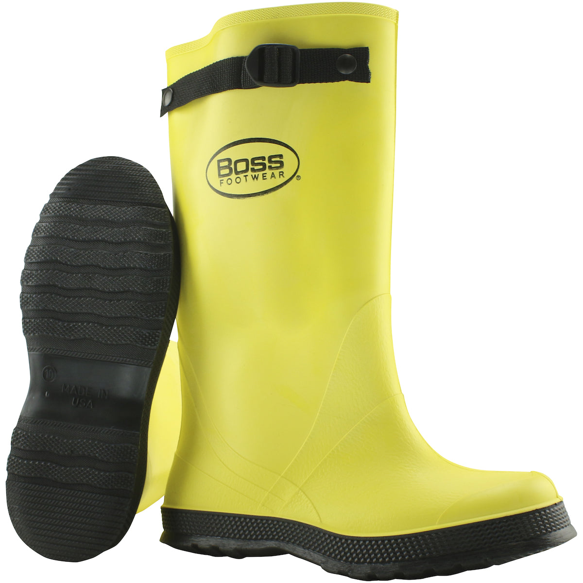 Boss 384-881 PVC Slush Boots Yellow Heavy Duty